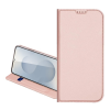 DUX DUCIS SKIN PRO tok álló, bőr hatású (FLIP, oldalra nyíló, kártyazseb, asztali tartó) RÓZSASZÍN Apple iPhone 16e