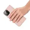 DUX DUCIS Skin Pro tokborítás flip tok iPhone 14 Max készülékhez rózsaszínű