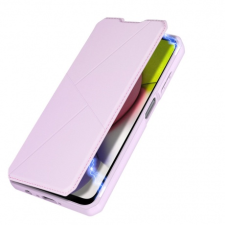 DUX DUCIS Skin X bőr könyvtok Samsung Galaxy A03s, rózsaszín tok és táska