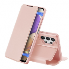 DUX DUCIS Skin X bőr könyvtok Samsung Galaxy A32 5G, rózsaszín tok és táska