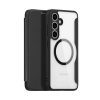 DUX DUCIS Skin X Pro MagSafe RFID oldalra nyitható tok Samsung Galaxy S25 fekete