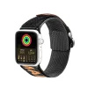 DUX DUCIS Strap (Outdoor verzió) szíj Apple Watch Ultra, SE, 8, 7, 6, 5, 4, 3, 2, 1 (49, 45, 44, 42 mm) nejlon szalag karkötő fekete és narancssárga színben.