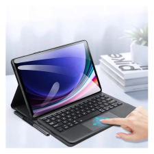 DUX DUCIS TK bluetooth billentyűzet + touch pad (asztali tartó, QWERTY, ceruza tartó) FEKETE tok és táska