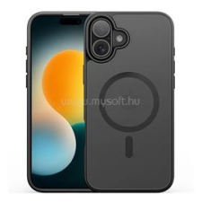 DUX DUCIS YIND szilikon telefonvédő (ütésállóság, kameravédő, matt, MagSafe) FEKETE (GP-173354) tok és táska