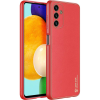 DUX DUCIS Yolo Elegáns Tok Ökológiai Bőrből Készült Samsung Galaxy A13 5G Red (6934913041727)