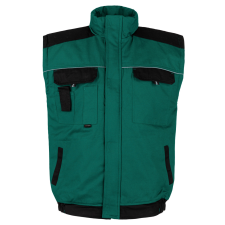 DYKENO PRIMO bélelt mellény, zöld-fekete XL munkaruha