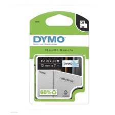 DYMO Betűnyomó kazetta gépi 12mmx7m Dymo fekete-átlátszó 45010 árazógép