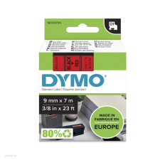 DYMO Betűnyomó kazetta gépi 9mmx7m Dymo fekete-piros 40917 árazógép
