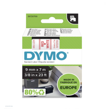 DYMO Betűnyomó kazetta gépi 9mmx7m Dymo piros-fehér 40915 árazógép