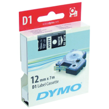 DYMO címke LM D1 alap 12mm fehér betű / fekete alap etikett