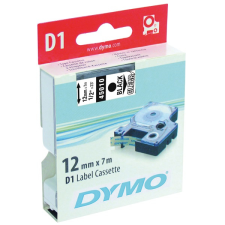 DYMO címke LM D1 alap 12mm fekete betű / víztiszta alap etikett