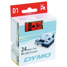 DYMO címke LM D1 alap 24mm fekete betű / piros alap etikett