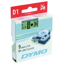 DYMO címke LM D1 alap 9mm fekete betű / zöld alap etikett