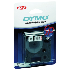 DYMO címke LM D1 nylon 12mm fekete betű / fehér alap etikett