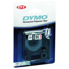 DYMO címke LM D1 poli 12mm fekete betű / fehér alap etikett