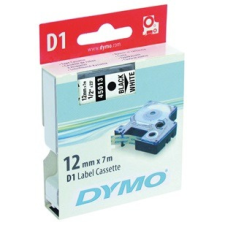DYMO D1 12mm Festékszalag - Fehér alapon fekete etikett