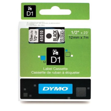 DYMO D1 12mmx7m áttetsző/fekete feliratozógép szalag nyomtató kellék