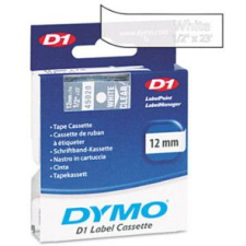 DYMO "D1" Feliratozógép szalag 12 mm x 7 m fehér-víztiszta (45020) (45020) etikett