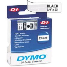 DYMO "D1" Feliratozógép szalag 19 mm x 7 m fekete-víztiszta (GD45800) (GD45800) - Címkeszalagok és újratöltő tekercsek etikett
