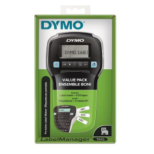  DYMO Elektromos feliratozógép, DYMO &quot;LM 160&quot;, fekete, + 3 db D1 szalag információs címke