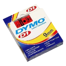DYMO Feliratozó szalag dymo d1 40917 9mmx7m piroson fekete nyomtató kellék