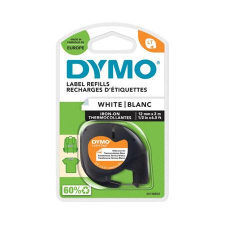  DYMO Feliratozógép szalag, vasalható, 12 mm x 2 m, DYMO &quot;Letratag&quot;, fehér információs címke