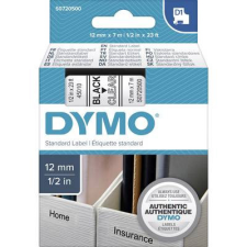 DYMO feliratozószalag D1, 12mm, átlátszó/fekete, S0720500 nyomtató kellék