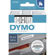 DYMO feliratozószalag D1, 19mm, fehér/fekete, S0720830 (S0720830) etikett