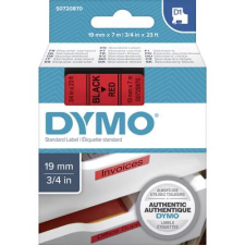 DYMO feliratozószalag D1, 19mm, piros/fekete, S0720870 (S0720870) etikett