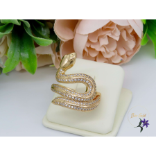  Dzsenett antiallergén kigyó gyűrű-18K gyűrű