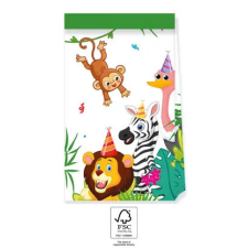 Dzsungel Jungle Balloons, Dzsungel papírzacskó 4 db-os FSC party kellék