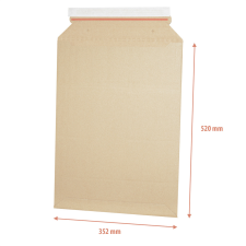 E-FLUTE Hullámkarton tasak A3, 335x500mm/352x520mm tasak