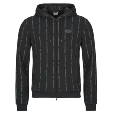 EA7 Emporio Armani Emporio Armani EA7 Pulóverek TRAIN GRAPHIC SERIES M HOODIE FZ COPL MONOGRAM PRINTED Fekete  EU M