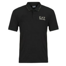 EA7 Emporio Armani Emporio Armani EA7 Rövid ujjú galléros pólók TRAIN GOLD LABEL POLO PUNTO ROMA  7M000300 Fekete EU XL