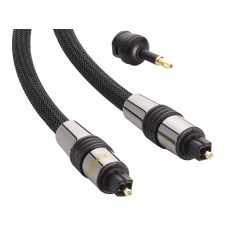 Eagle Cable 100821030 Deluxe Optikai kábel, 3,5 mm-es jack adapterrel, 3 m audió/videó kellék, kábel és adapter