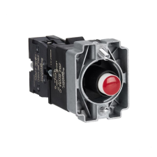  Easy Harmony XB2, Világító aljzat, gallér, piros led, fém, ZB2BWM42C Schneider villanyszerelés