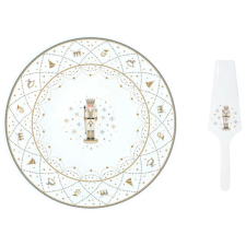 Easy Life Design Diótörő Karácsonyi Porcelán Tortatál - Royal Nutcracker karácsonyi dekoráció