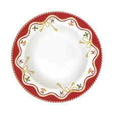 Easy Life Design Karácsonyi porcelán mélytányér Christmas Tale karácsonyi dekoráció