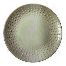 Easy Life Design Porcelán desszerttányér 16cm, Drops White tányér és evőeszköz