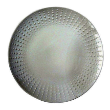 Easy Life Design Porcelán desszerttányér 21cm, Drops White tányér és evőeszköz