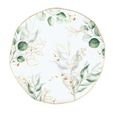 Easy Life Design R2S.1583BOTQ Porcelán lapostányér 26cm,Botanique tányér és evőeszköz