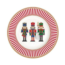 Easy Life Design R2S.944NUTC Porcelán desszerttányér 19cm, Nutcracker tányér és evőeszköz