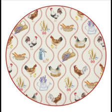 Easy Life-Nuova Porcelán desszerttányér 19cm, Country Life 2 tányér és evőeszköz