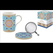 Easy Life-Nuova Porcelán szűrősbögre tetővel, 350ml, dobozban, Marrakech, Atmosphere bögrék, csészék