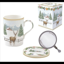 Easy Life-Nuova Porcelán szűrősbögre tetővel, 350ml, dobozban, White Forest bögrék, csészék