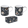 Easy Life Nuova R2S Porcelán bögre szett 2db-os, 350ml, dobozban, Barista