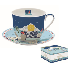 Easy Life Nuova R2S Porcelán reggelizőcsésze+alj 400ml, dobozban, Sea Dreams, Atmosphere konyhai eszköz