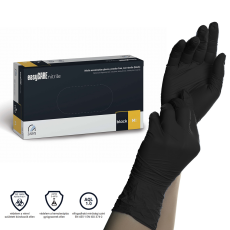  EasyCare Black Nitril Prémium Gumikesztyű M