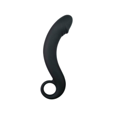 Easytoys Curved Dong - szilikon anál dildó (fekete) anál