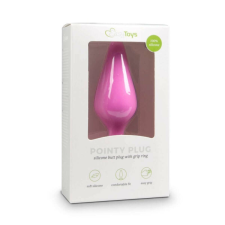 Easytoys Easytoys Pointy Plug - anál dildó fogógyűrűvel (pink) - kicsi anál